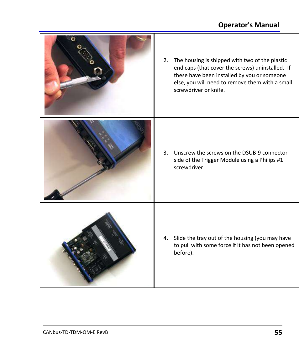 Operator's manual | Teledyne LeCroy CANbus TD and CANbus TDM - Operators Manual User Manual | Page 55 / 69