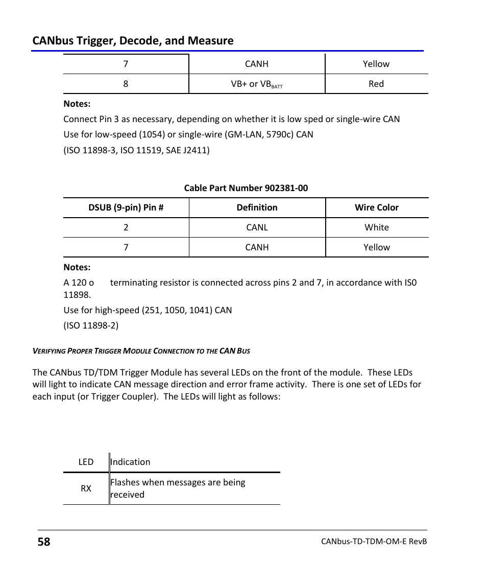 Canbus trigger, decode, and measure | Teledyne LeCroy CANbus TD and CANbus TDM - Operators Manual User Manual | Page 58 / 69