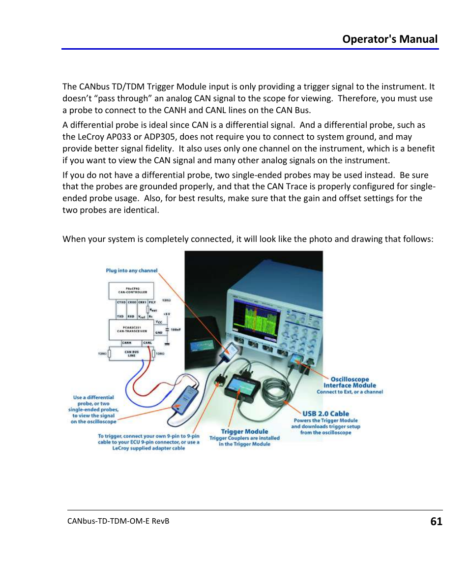 Operator's manual | Teledyne LeCroy CANbus TD and CANbus TDM - Operators Manual User Manual | Page 61 / 69