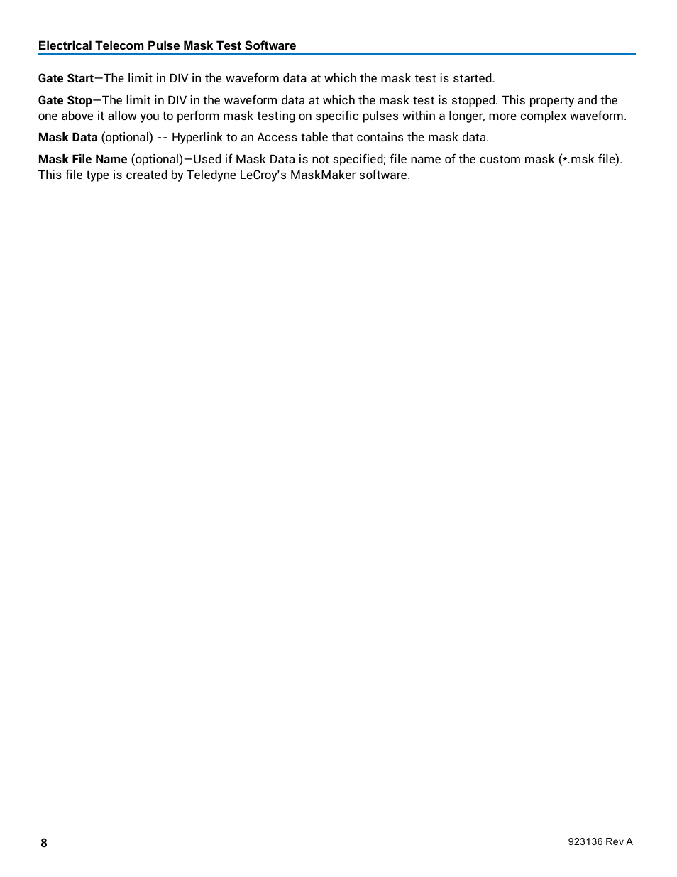 Teledyne LeCroy ET-PMT - Electrical Telecom Pulse Mask Testing User Manual | Page 10 / 11