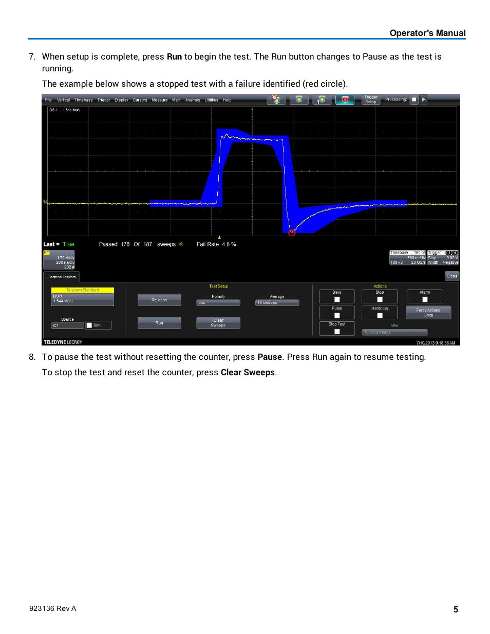Teledyne LeCroy ET-PMT - Electrical Telecom Pulse Mask Testing User Manual | Page 7 / 11