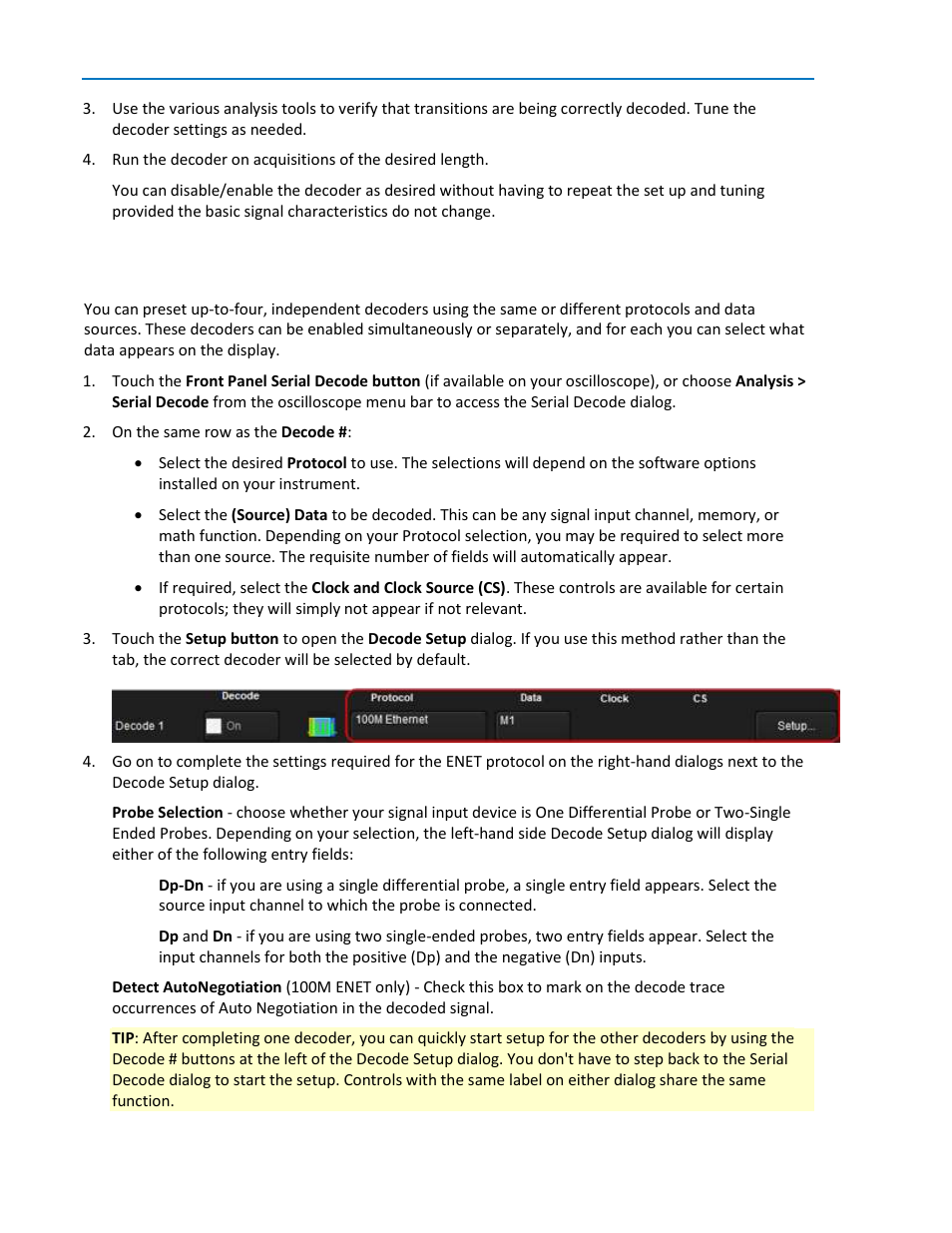 Setting up the decoder | Teledyne LeCroy ENETbusD Decoder User Manual | Page 6 / 16