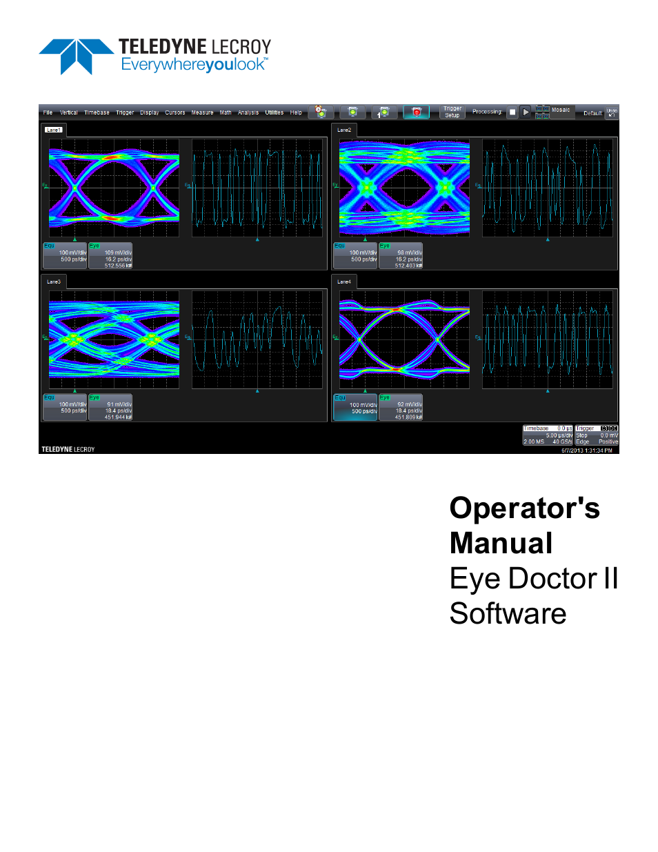 Teledyne LeCroy Eye Doctor II User Manual | 45 pages