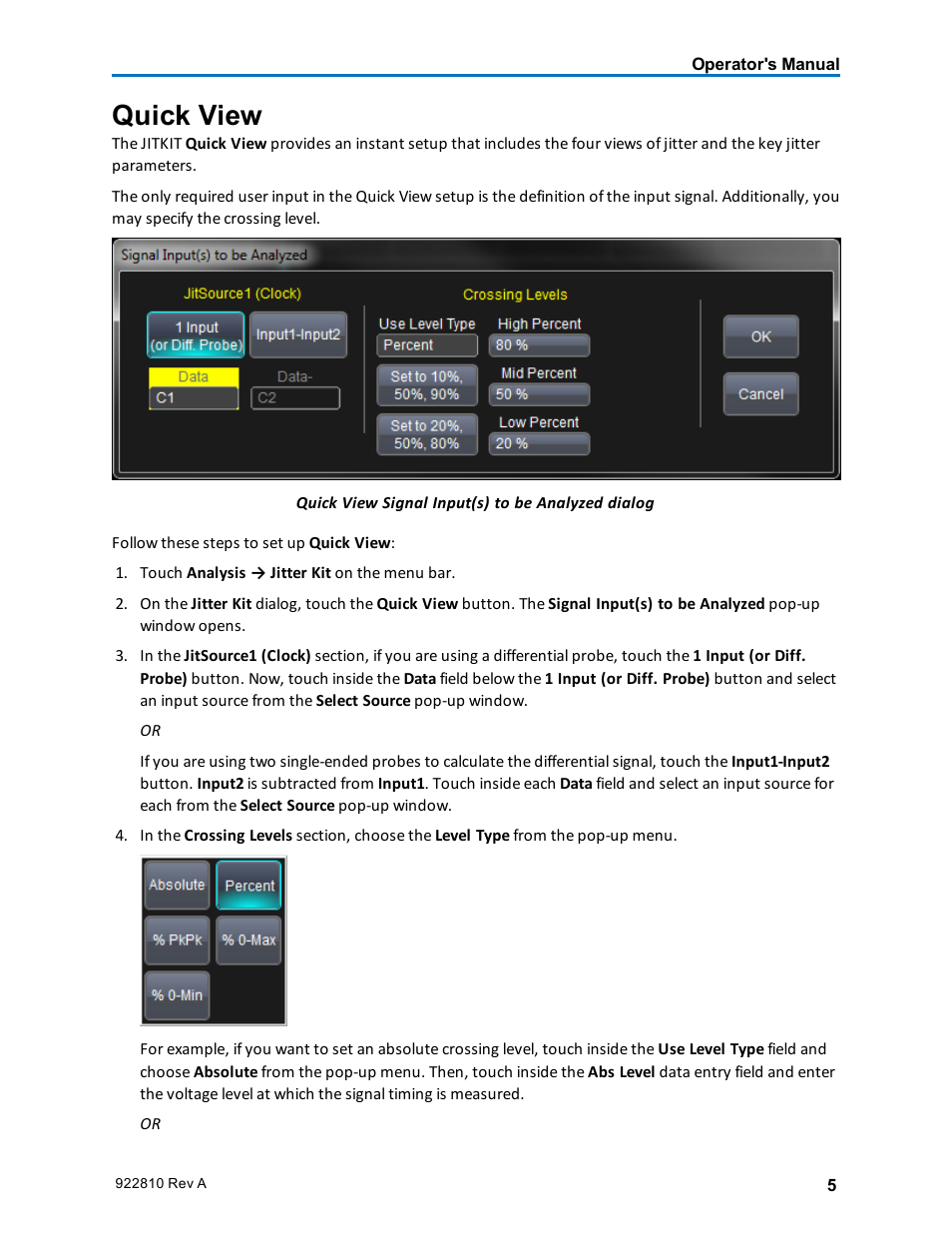 Quick view | Teledyne LeCroy JitKit User Manual | Page 7 / 16