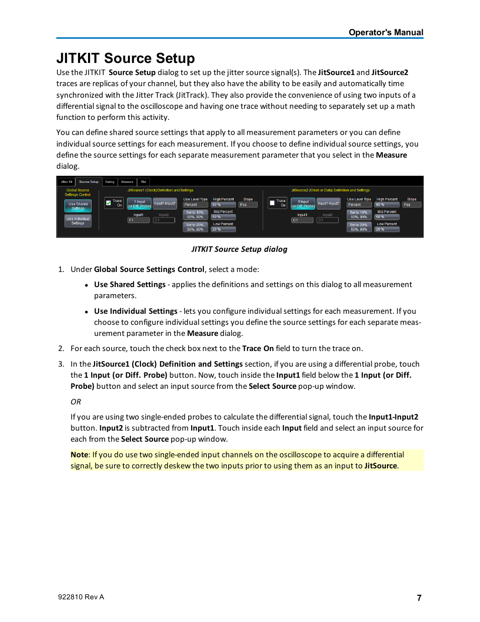 Jitkit source setup | Teledyne LeCroy JitKit User Manual | Page 9 / 16