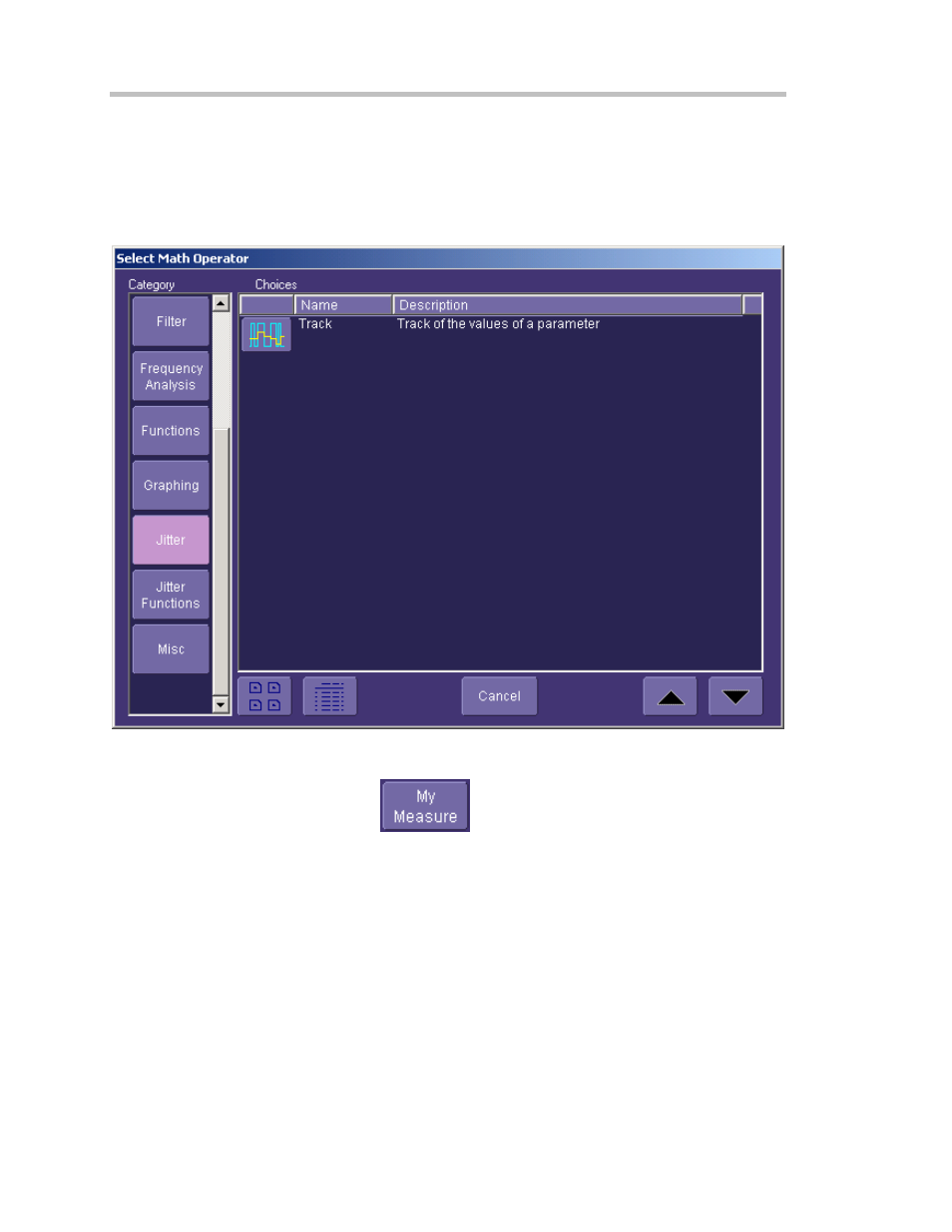Jittertrack, Jitter parameters setup, Jta2 option | Teledyne LeCroy JTA2 User Manual | Page 14 / 31