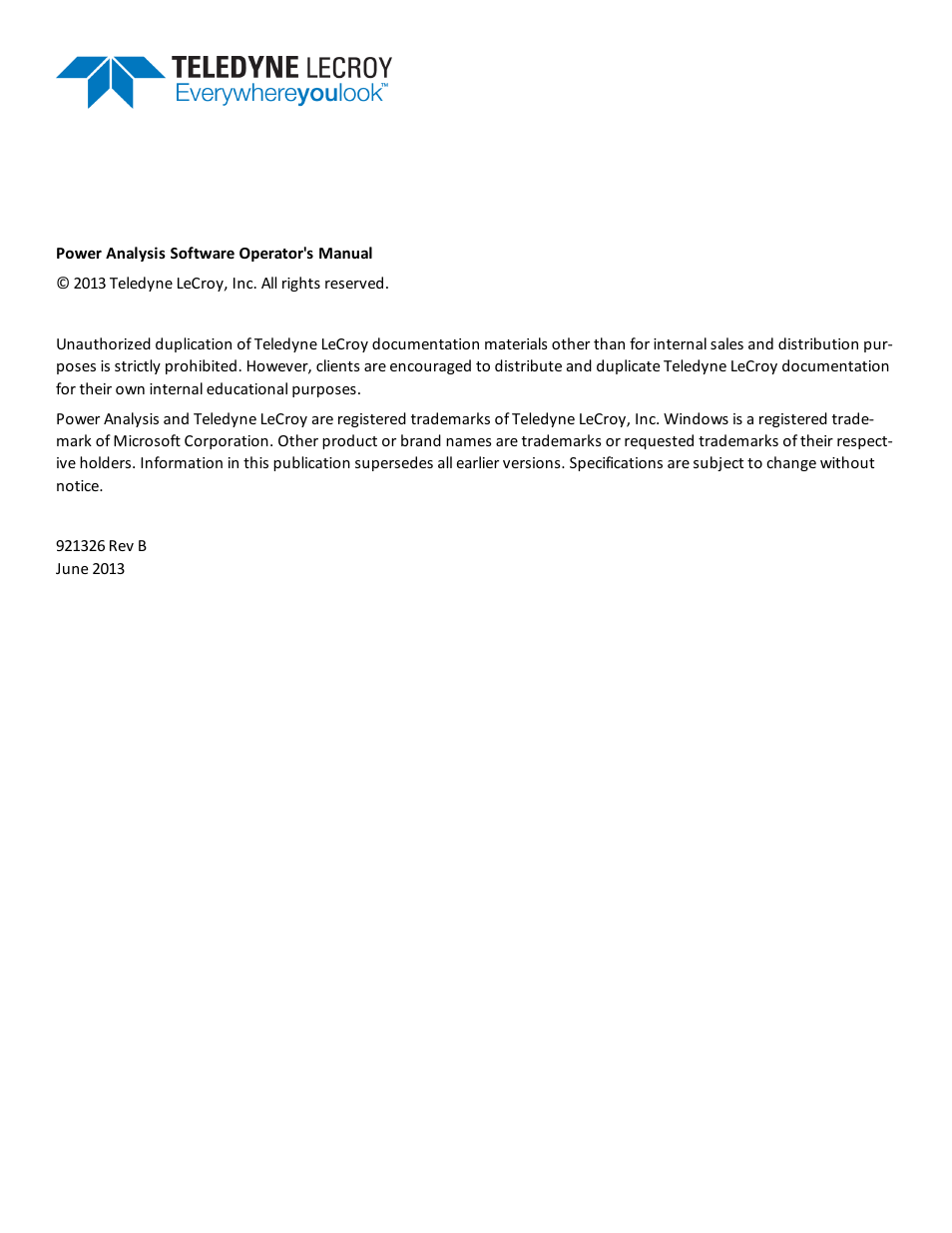 Teledyne LeCroy Power Analyzer Package User Manual | Page 2 / 34