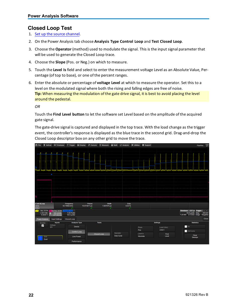 Closed loop test | Teledyne LeCroy Power Analyzer Package User Manual | Page 24 / 34