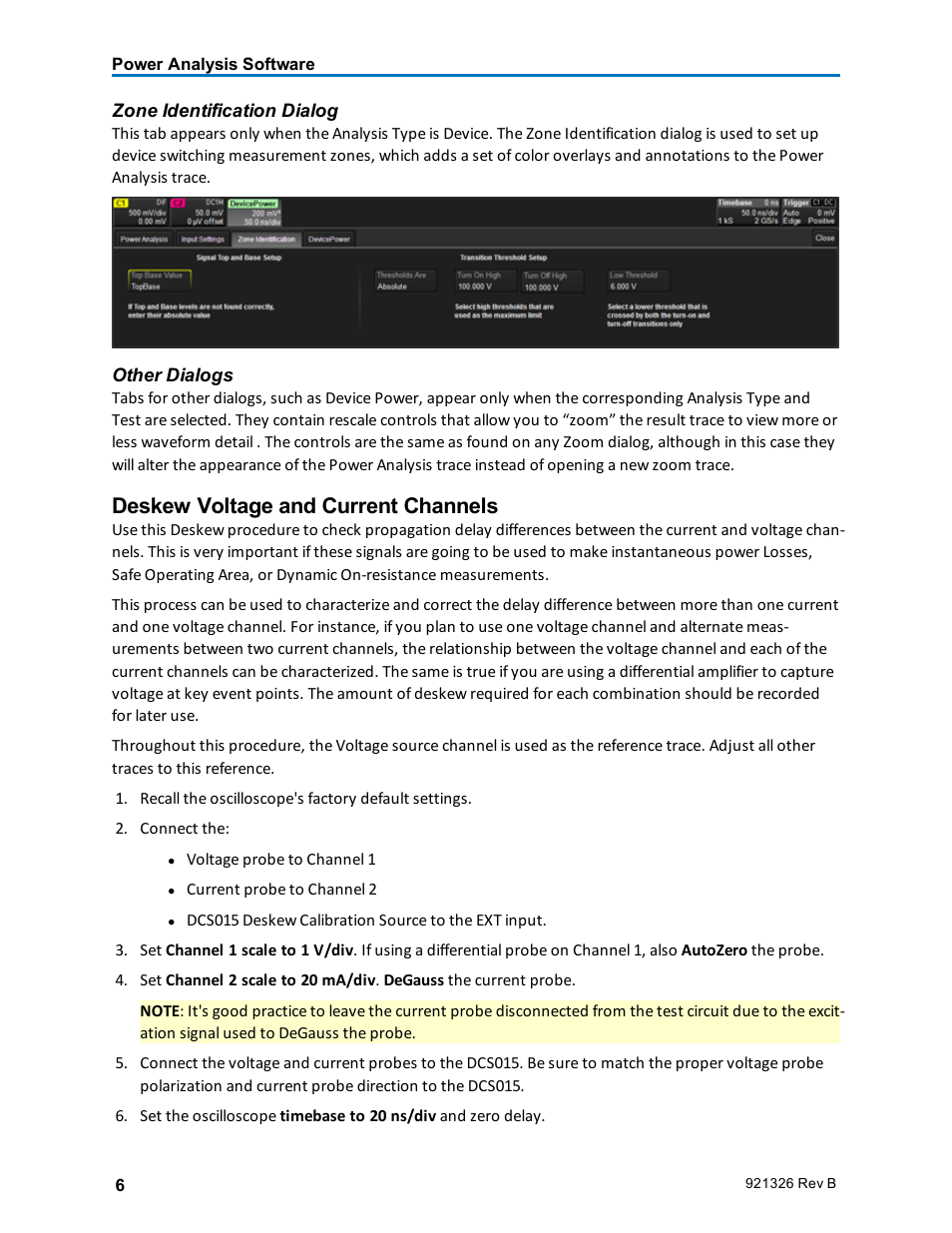 Deskew voltage and current channels | Teledyne LeCroy Power Analyzer Package User Manual | Page 8 / 34