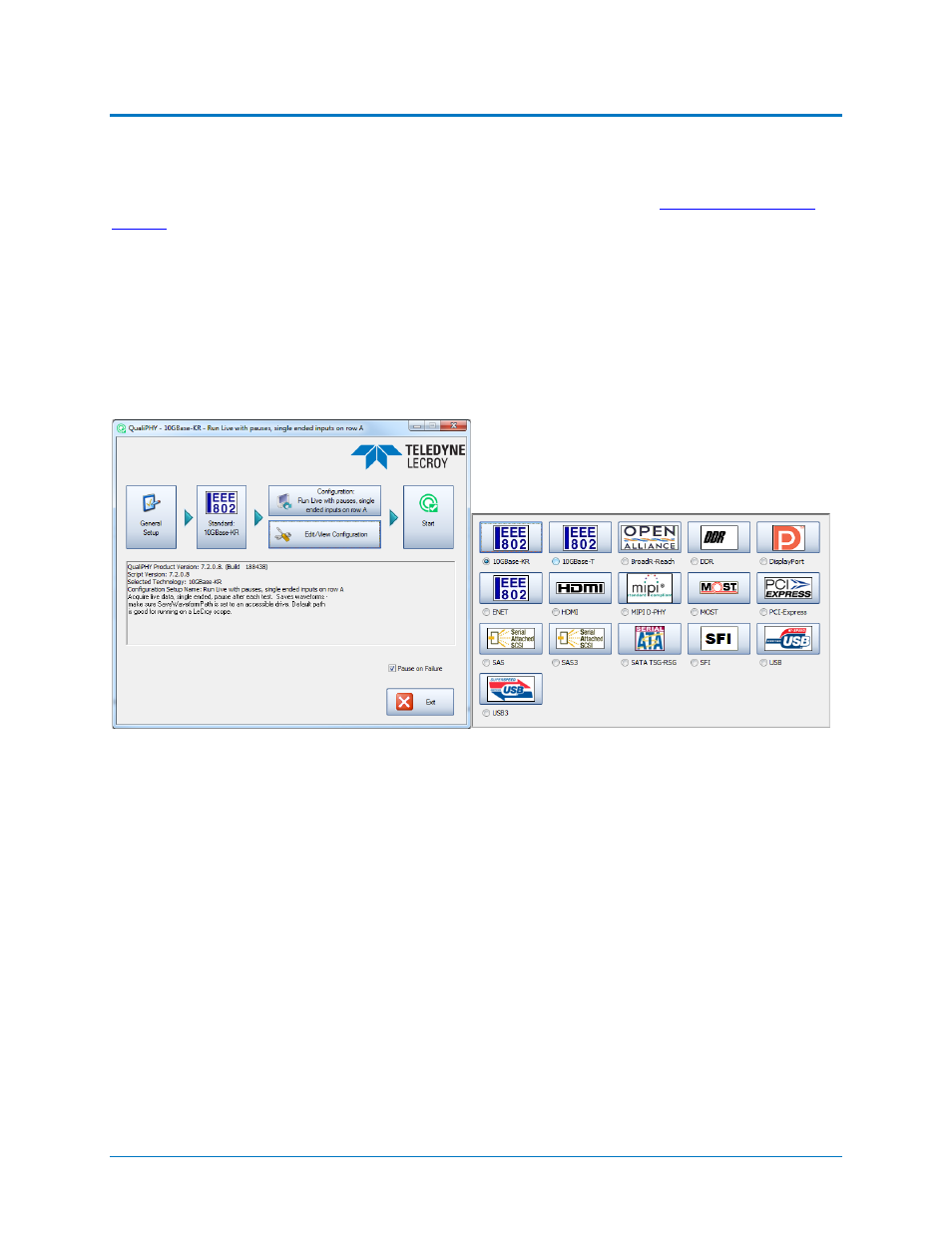 Accessing the software, Using qualiphy | Teledyne LeCroy QPHY-10GBase-KR User Manual | Page 9 / 28