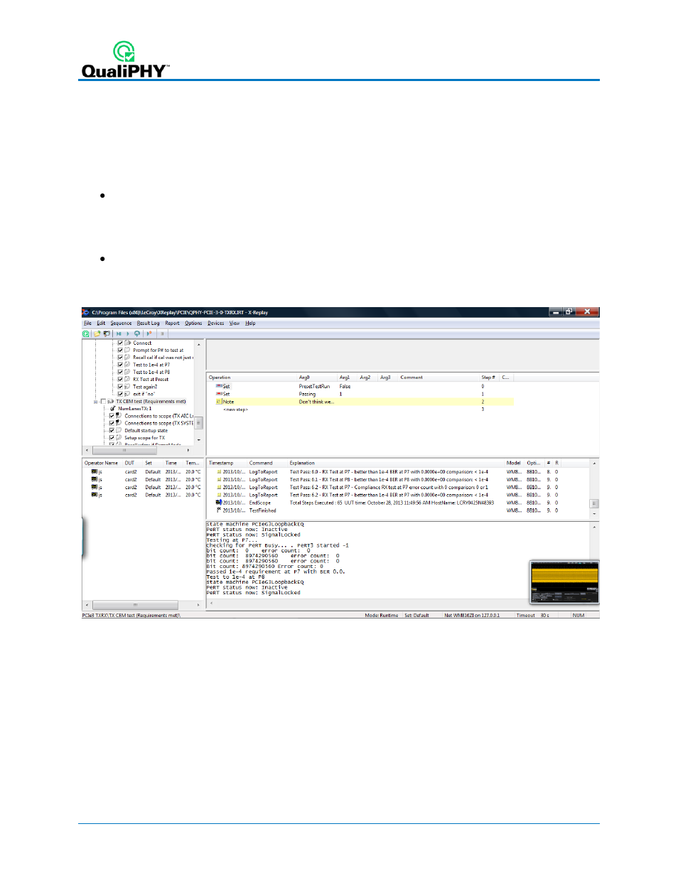 X-replay mode, Figure 5 – x-replay mode window | Teledyne LeCroy QPHY-10GBase-T User Manual | Page 16 / 36