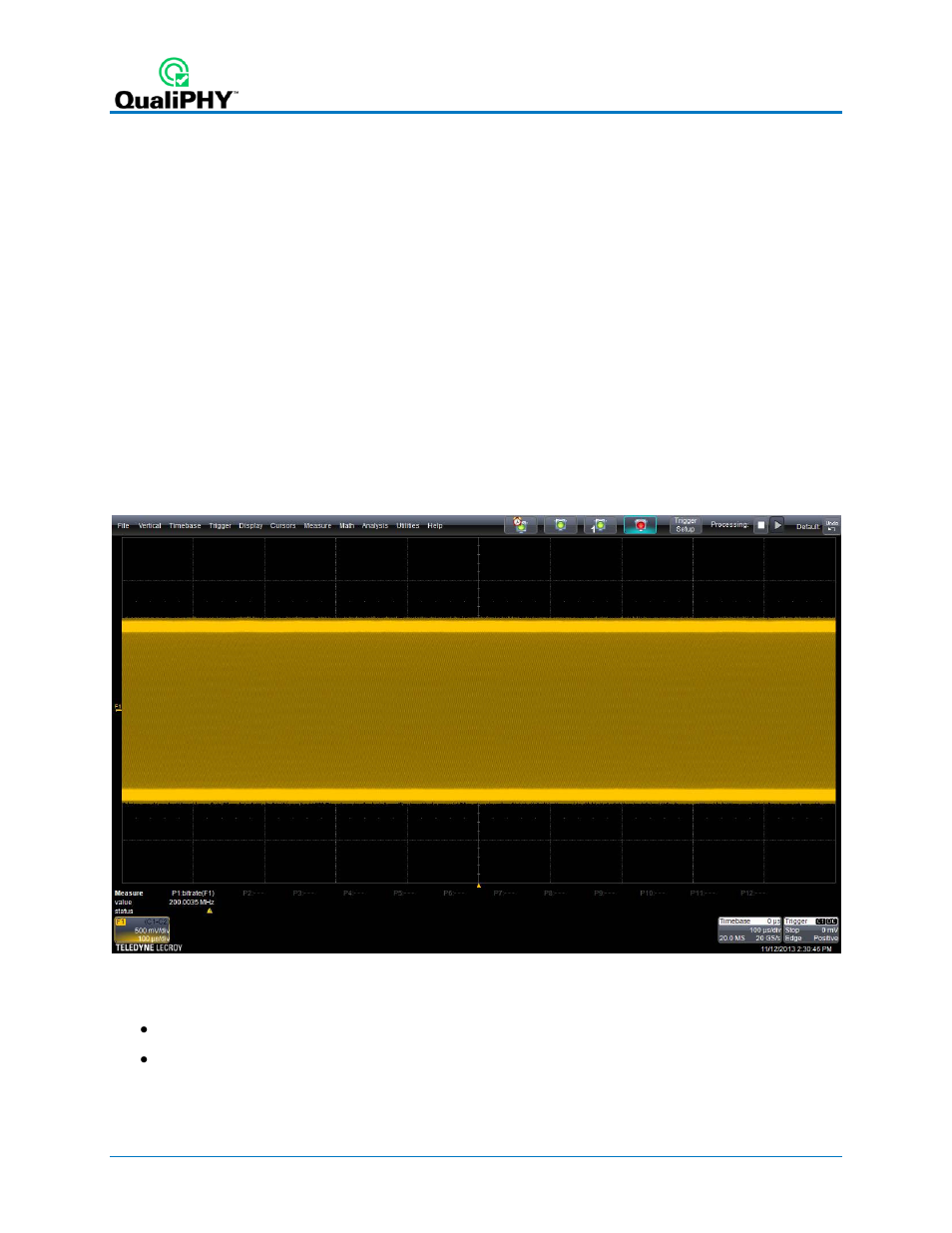 Test 4 - transmitter clock frequency, What is measured, Test methodology | Default pass condition | Teledyne LeCroy QPHY-10GBase-T User Manual | Page 22 / 36