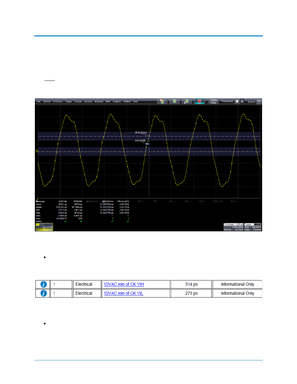 Tdvac, time above ac level, Figure 34 - tdvac results | Teledyne LeCroy QPHY-DDR4 User Manual | Page 47 / 73