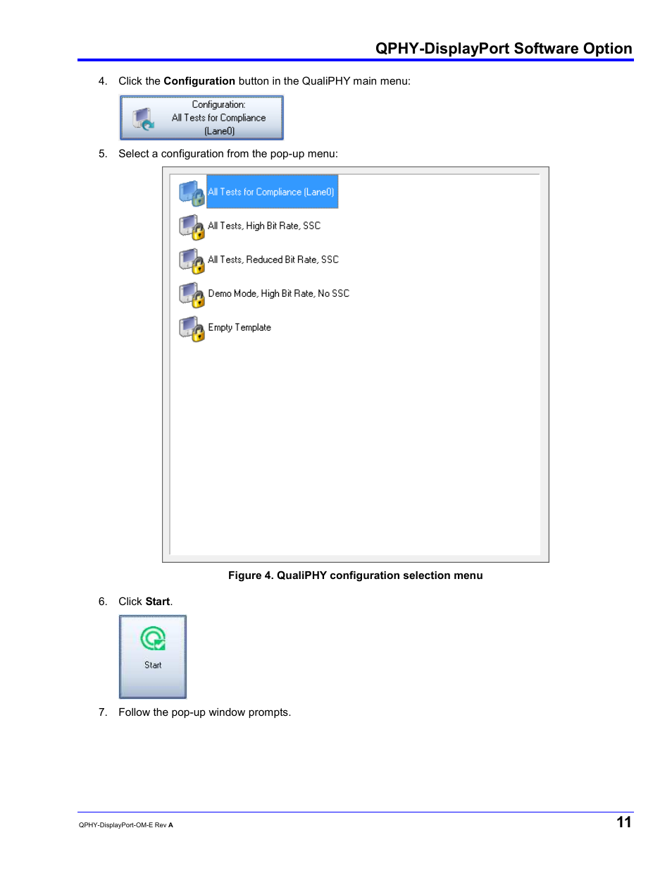 Qphy-displayport software option | Teledyne LeCroy QPHY-DisplayPort User Manual | Page 11 / 19