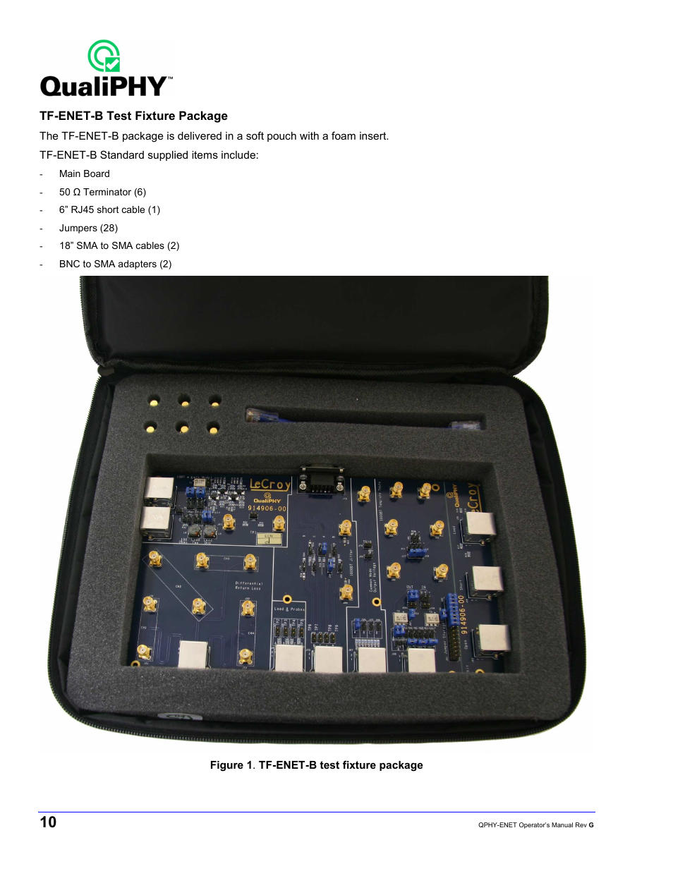 Teledyne LeCroy QPHY-ENET User Manual | Page 10 / 78