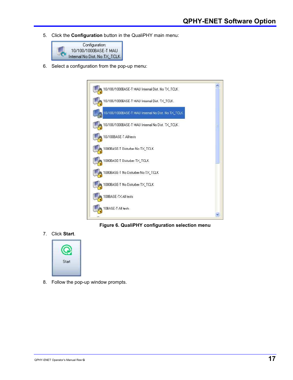 Qphy-enet software option | Teledyne LeCroy QPHY-ENET User Manual | Page 17 / 78