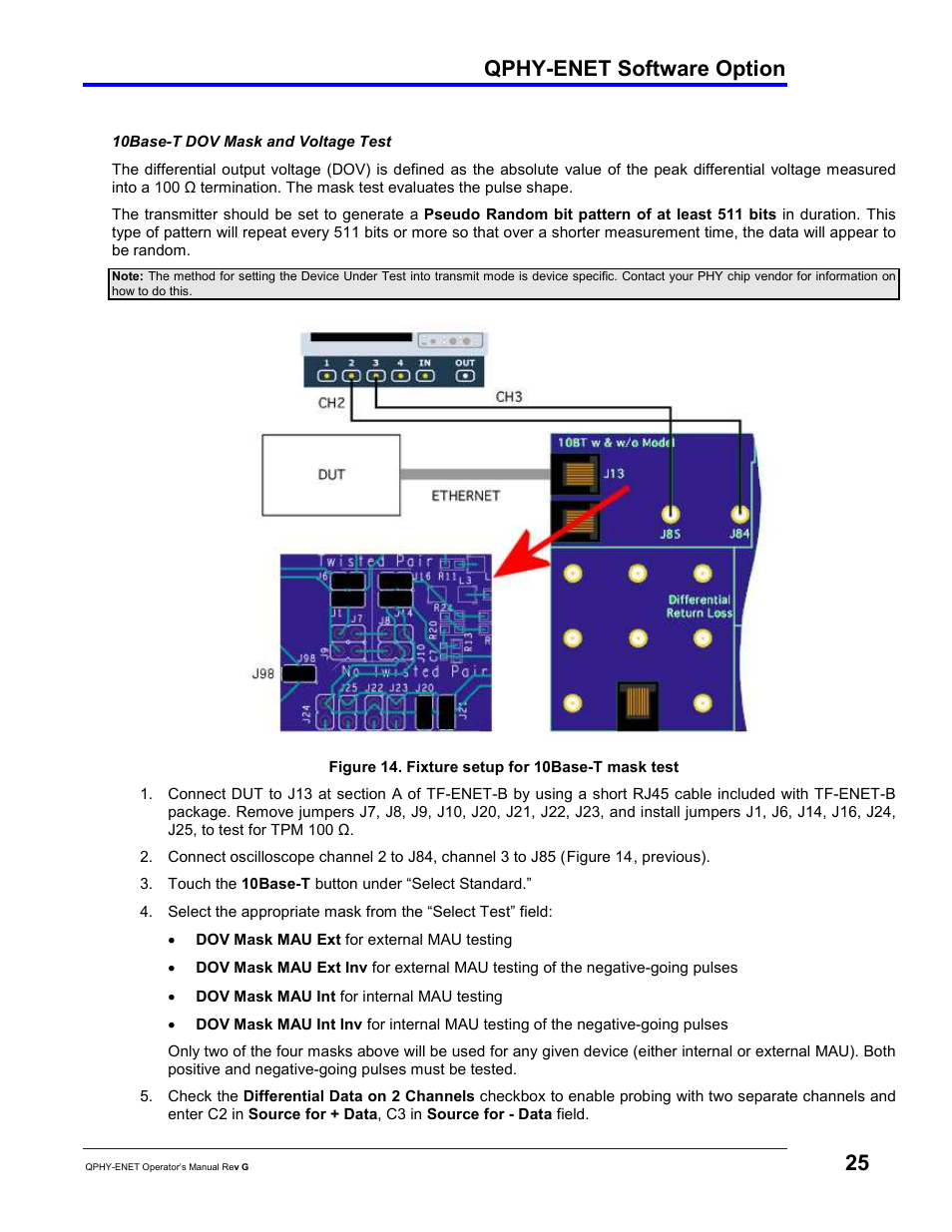 Qphy-enet software option | Teledyne LeCroy QPHY-ENET User Manual | Page 25 / 78