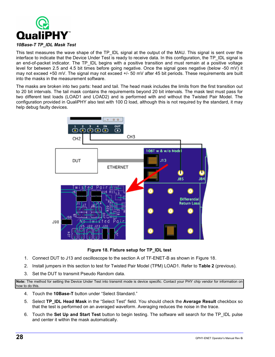 Teledyne LeCroy QPHY-ENET User Manual | Page 28 / 78