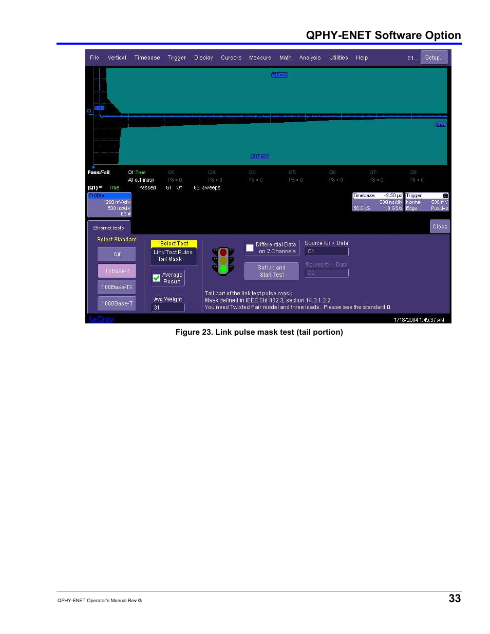 Qphy-enet software option | Teledyne LeCroy QPHY-ENET User Manual | Page 33 / 78