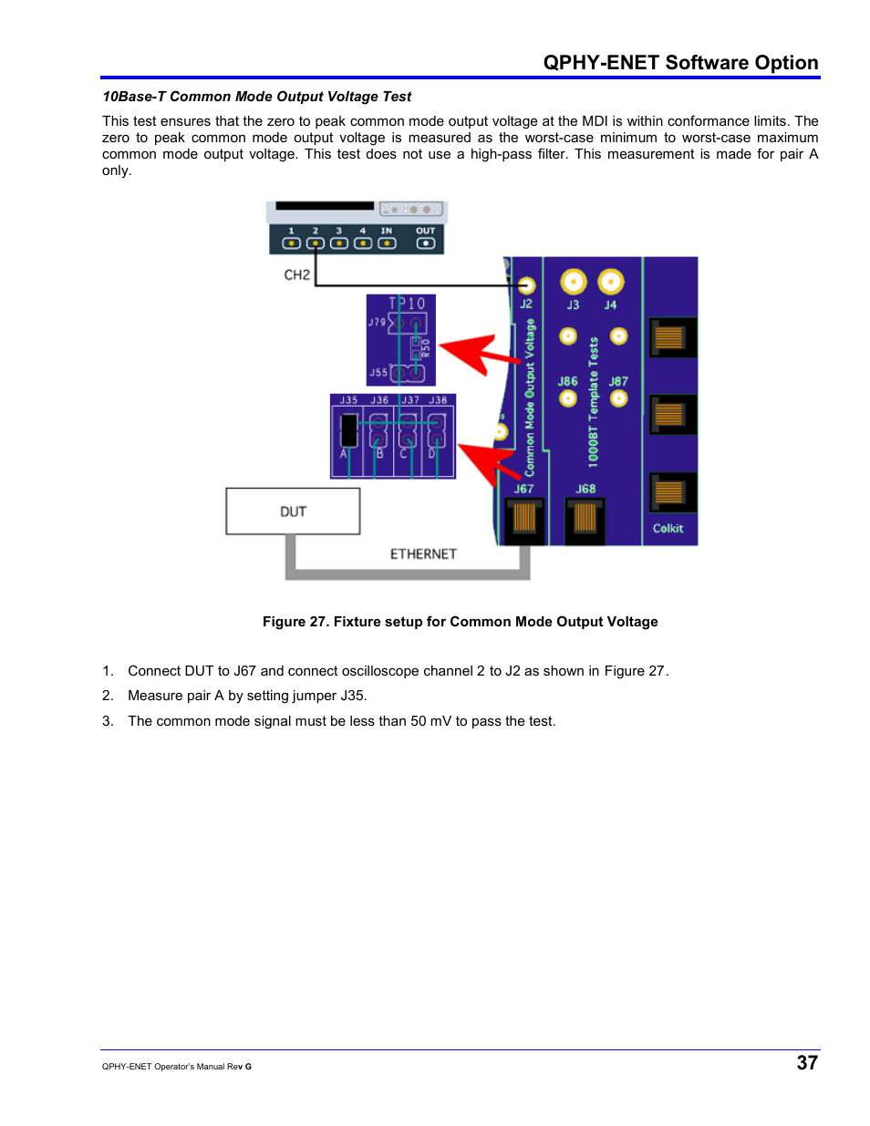 Qphy-enet software option | Teledyne LeCroy QPHY-ENET User Manual | Page 37 / 78