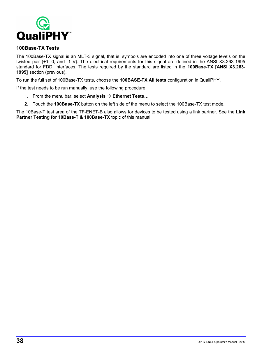 Teledyne LeCroy QPHY-ENET User Manual | Page 38 / 78