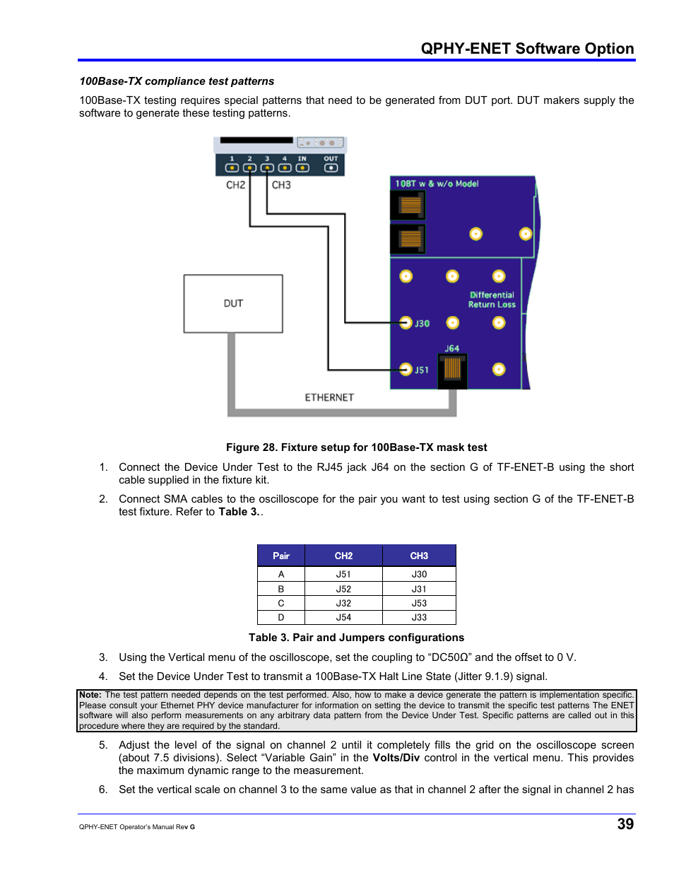 Qphy-enet software option | Teledyne LeCroy QPHY-ENET User Manual | Page 39 / 78