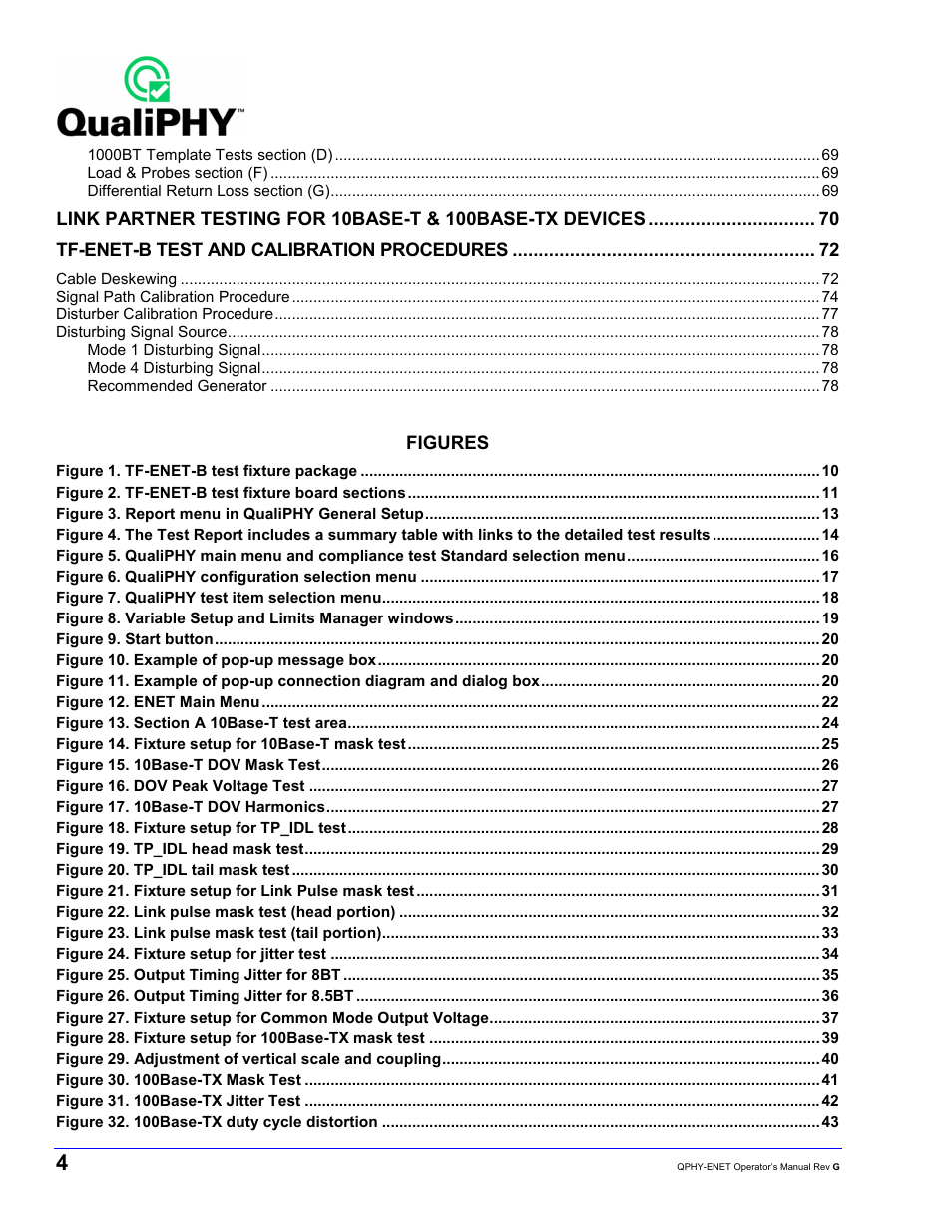 Teledyne LeCroy QPHY-ENET User Manual | Page 4 / 78