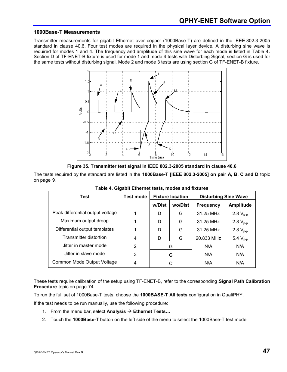 Qphy-enet software option | Teledyne LeCroy QPHY-ENET User Manual | Page 47 / 78