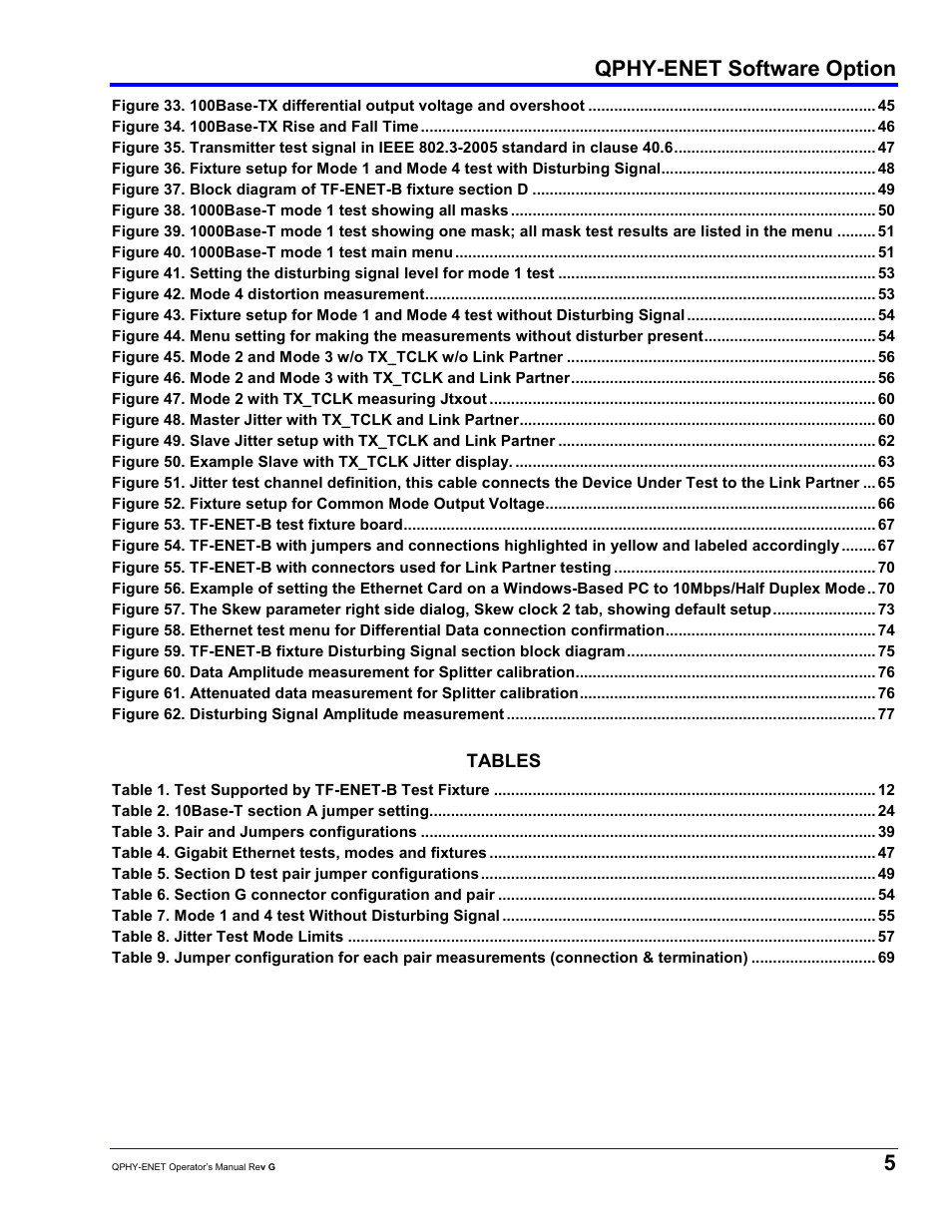 Qphy-enet software option | Teledyne LeCroy QPHY-ENET User Manual | Page 5 / 78