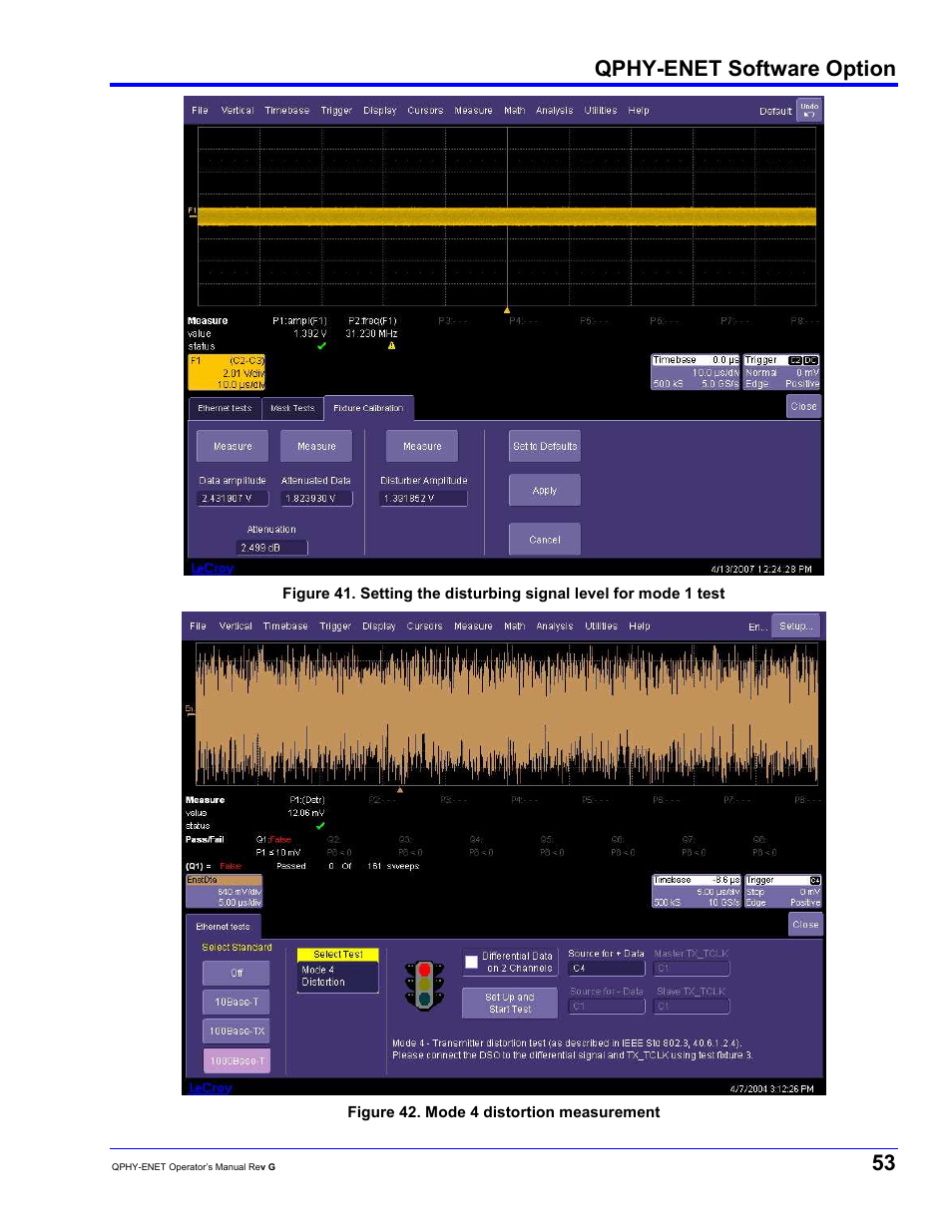 Qphy-enet software option | Teledyne LeCroy QPHY-ENET User Manual | Page 53 / 78