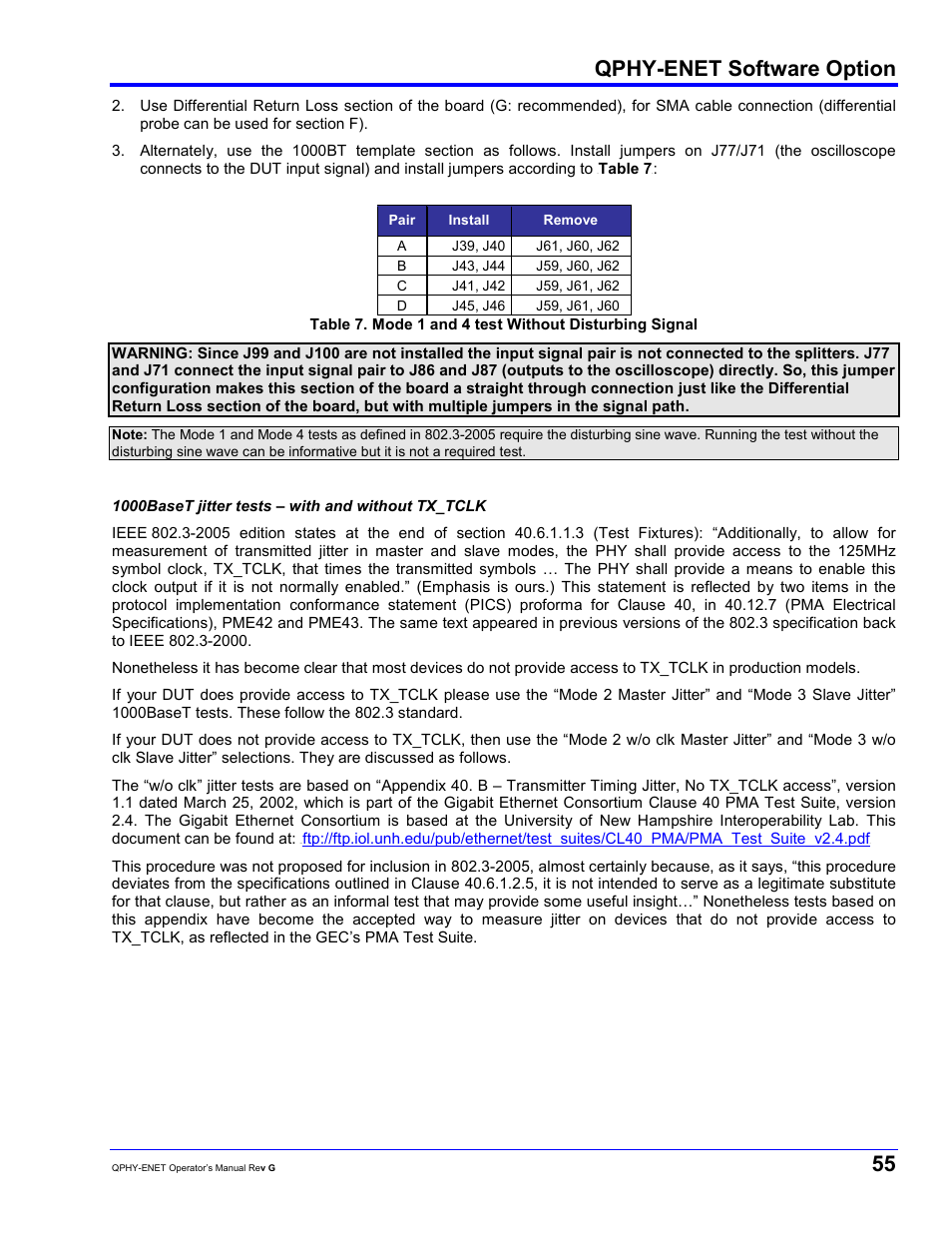 Qphy-enet software option | Teledyne LeCroy QPHY-ENET User Manual | Page 55 / 78