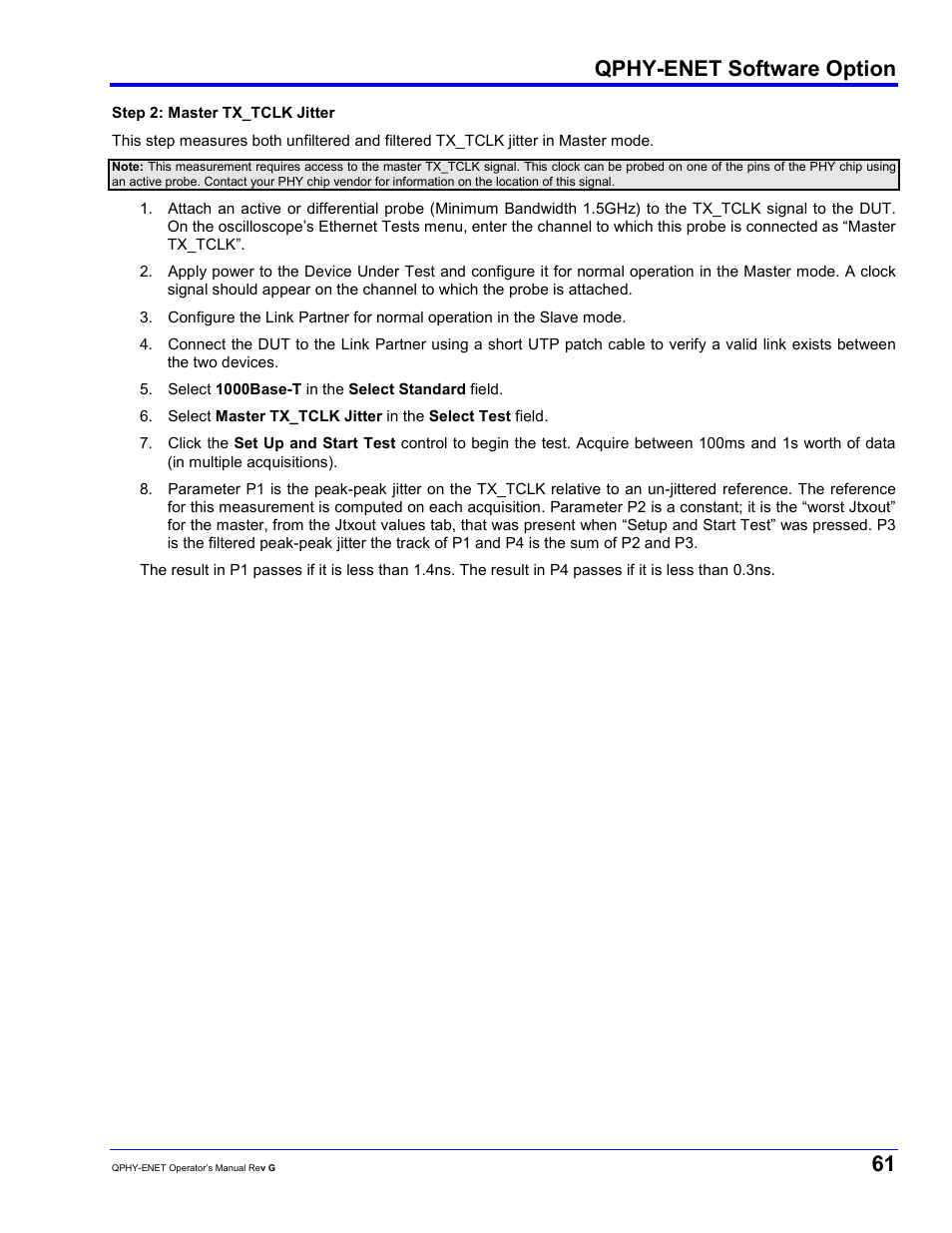 Qphy-enet software option | Teledyne LeCroy QPHY-ENET User Manual | Page 61 / 78