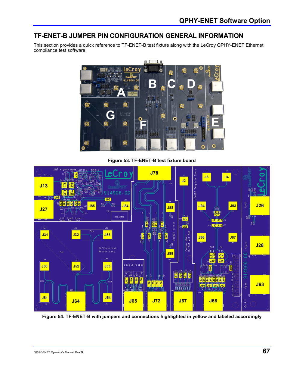 Qphy-enet software option | Teledyne LeCroy QPHY-ENET User Manual | Page 67 / 78