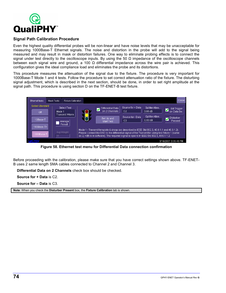 Teledyne LeCroy QPHY-ENET User Manual | Page 74 / 78