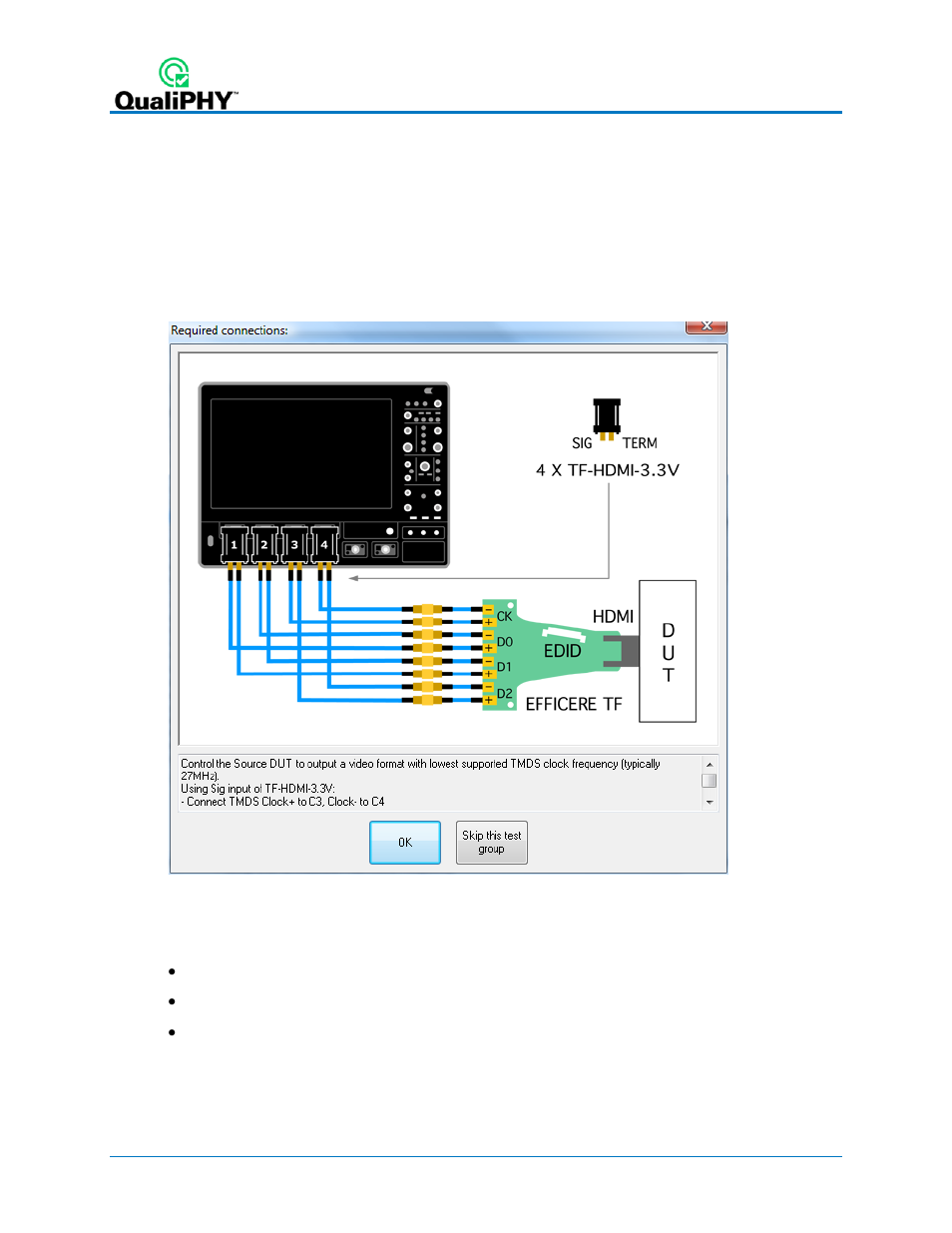 Run tests | Teledyne LeCroy QPHY-HDMI User Manual | Page 12 / 37