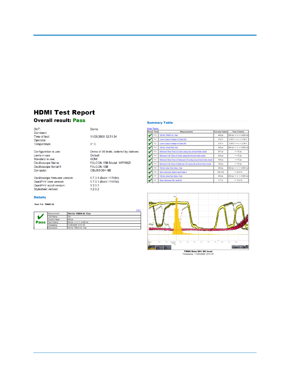 Run reports | Teledyne LeCroy QPHY-HDMI User Manual | Page 13 / 37