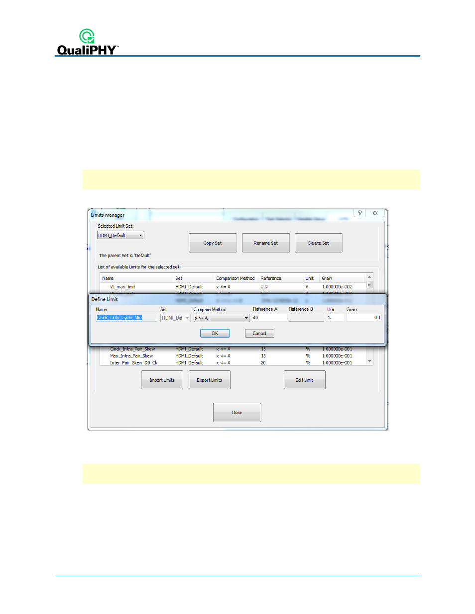 Edit test limits, X-replay mode | Teledyne LeCroy QPHY-HDMI User Manual | Page 16 / 37