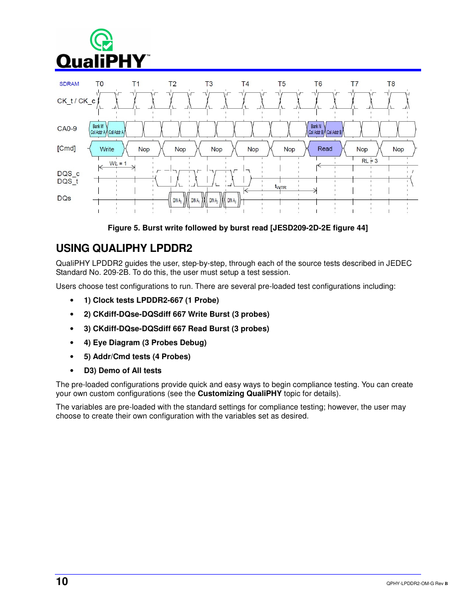 Using qualiphy lpddr2 | Teledyne LeCroy QPHY-LPDDR2 User Manual | Page 10 / 49