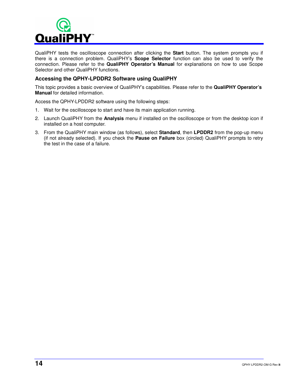 Teledyne LeCroy QPHY-LPDDR2 User Manual | Page 14 / 49