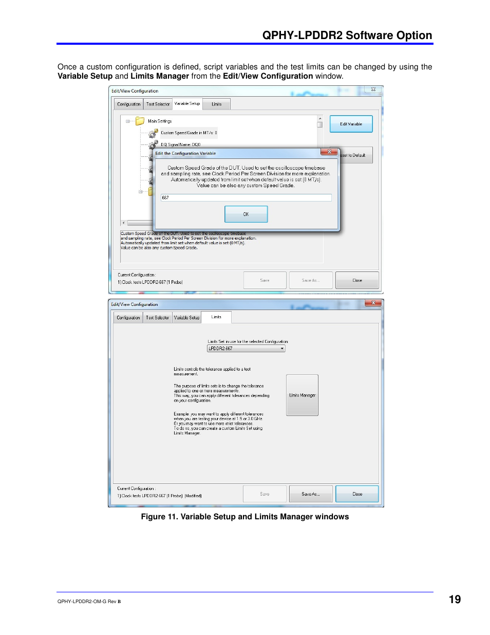 Qphy-lpddr2 software option | Teledyne LeCroy QPHY-LPDDR2 User Manual | Page 19 / 49
