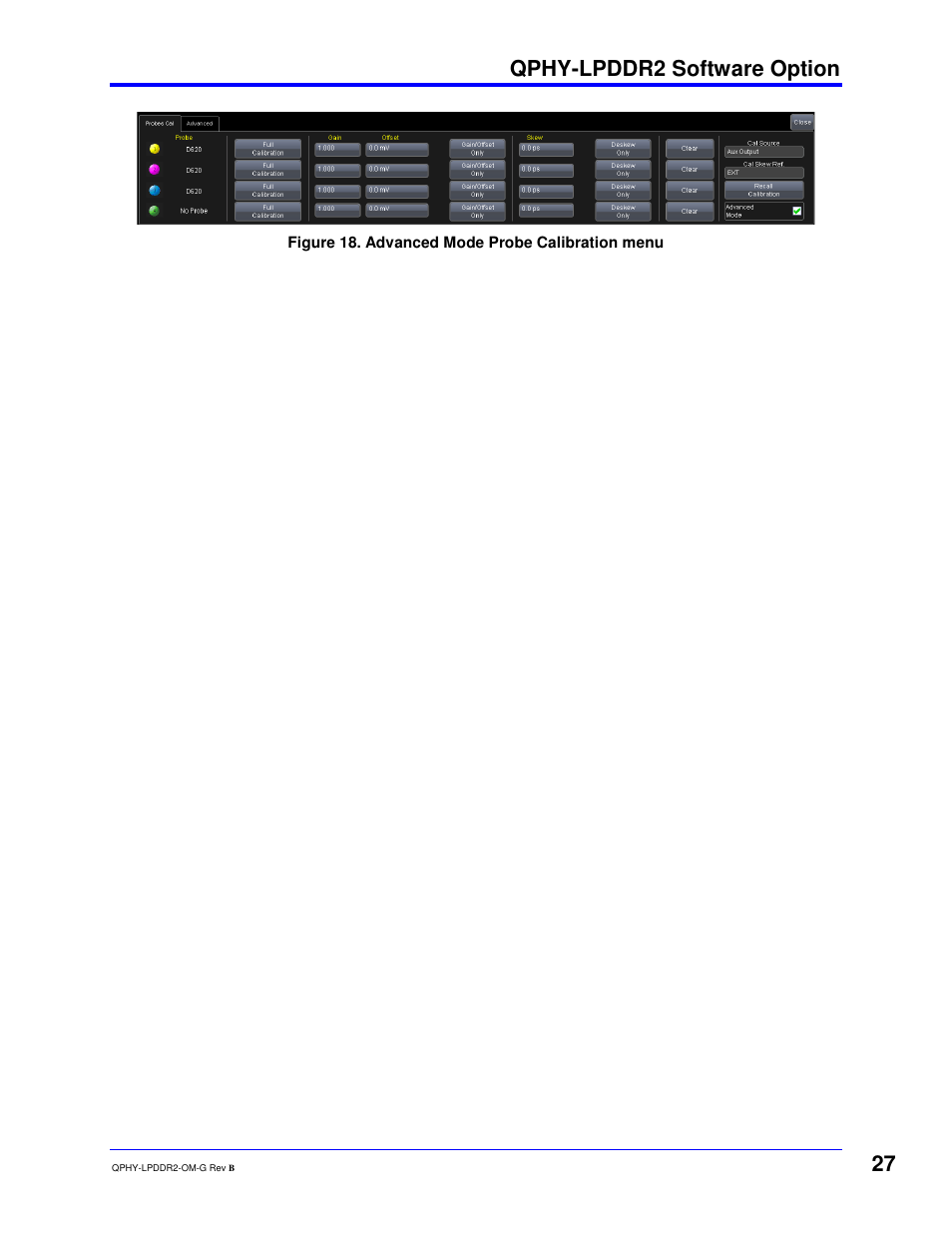 Qphy-lpddr2 software option | Teledyne LeCroy QPHY-LPDDR2 User Manual | Page 27 / 49