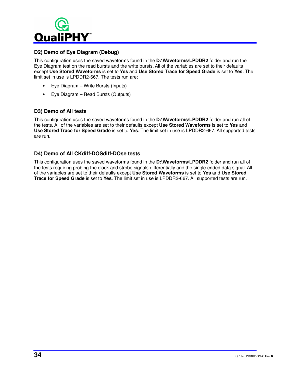 Teledyne LeCroy QPHY-LPDDR2 User Manual | Page 34 / 49