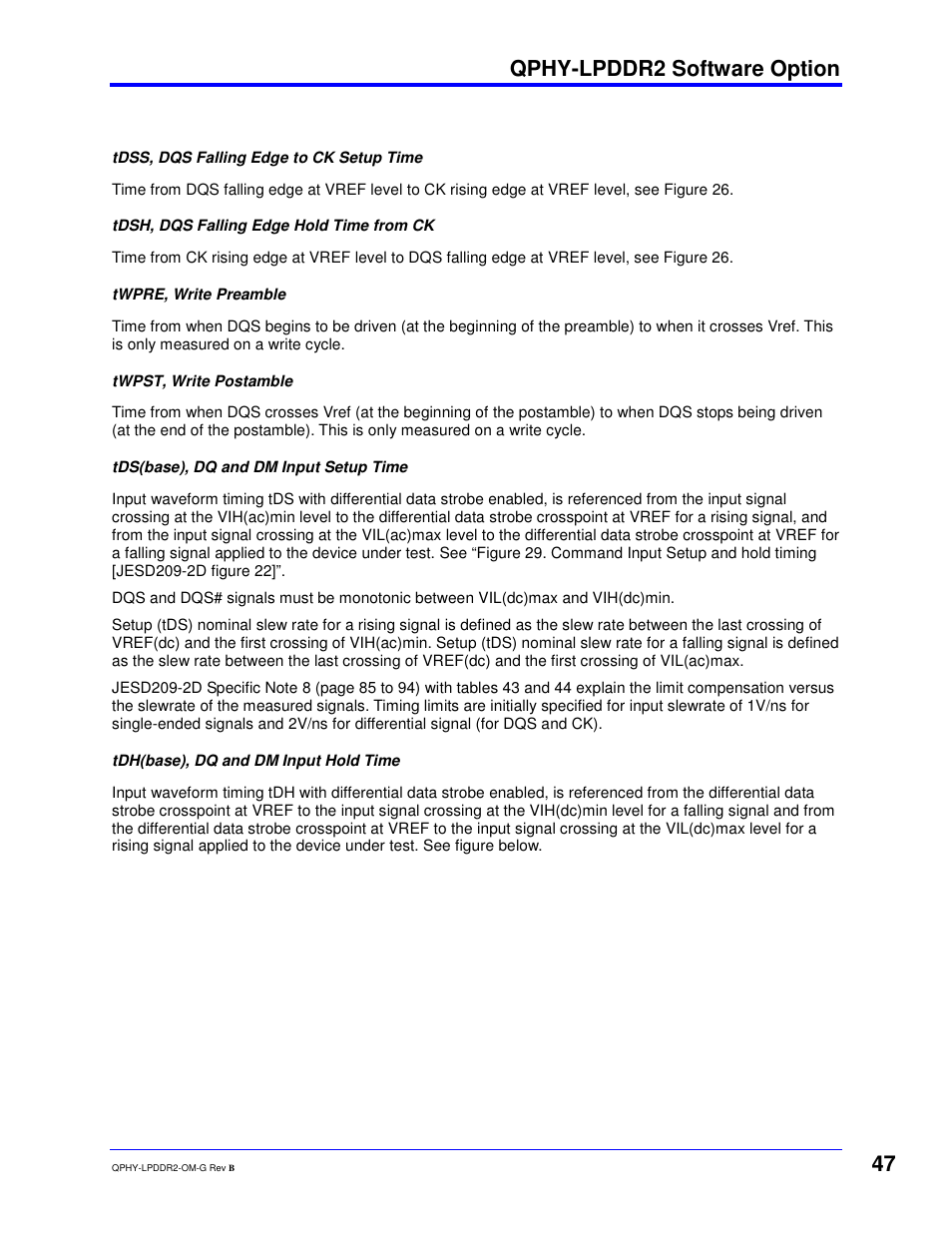 Qphy-lpddr2 software option | Teledyne LeCroy QPHY-LPDDR2 User Manual | Page 47 / 49