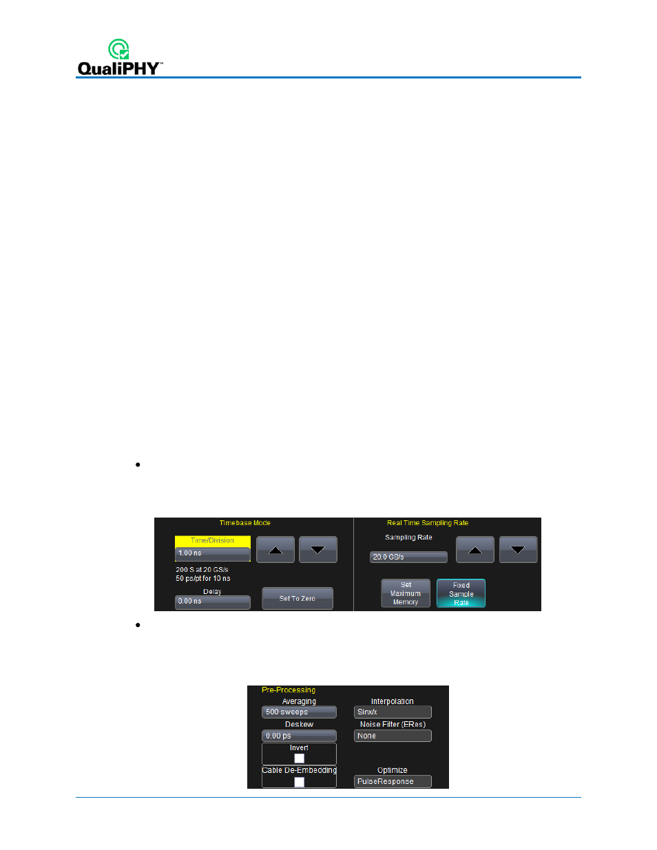 Qphy-pcie limit sets, Manual deskewing procedures, Cable deskewing using the fast edge output | Teledyne LeCroy QPHY-PCIe User Manual | Page 24 / 30