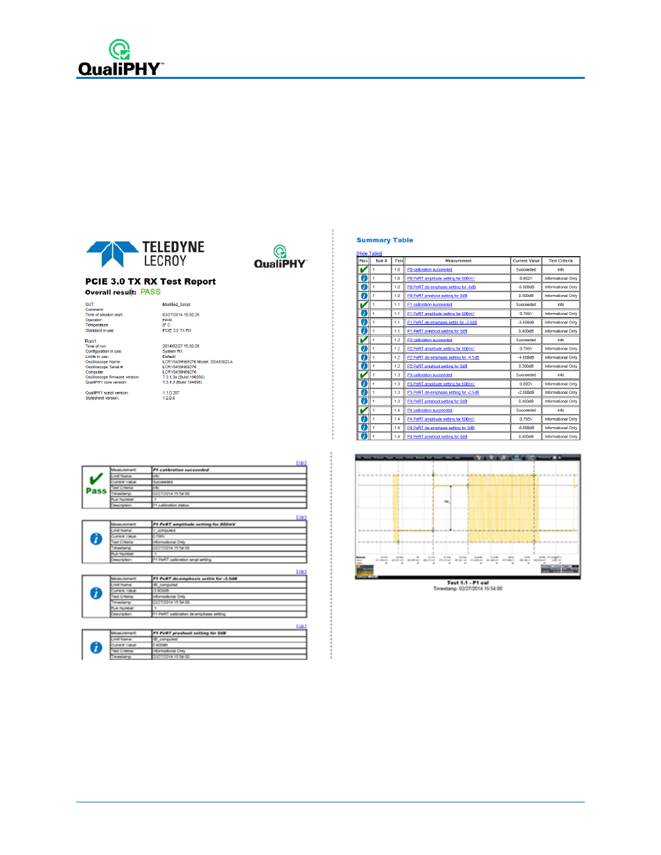 Run reports | Teledyne LeCroy QPHY-PCIE3 User Manual | Page 12 / 28