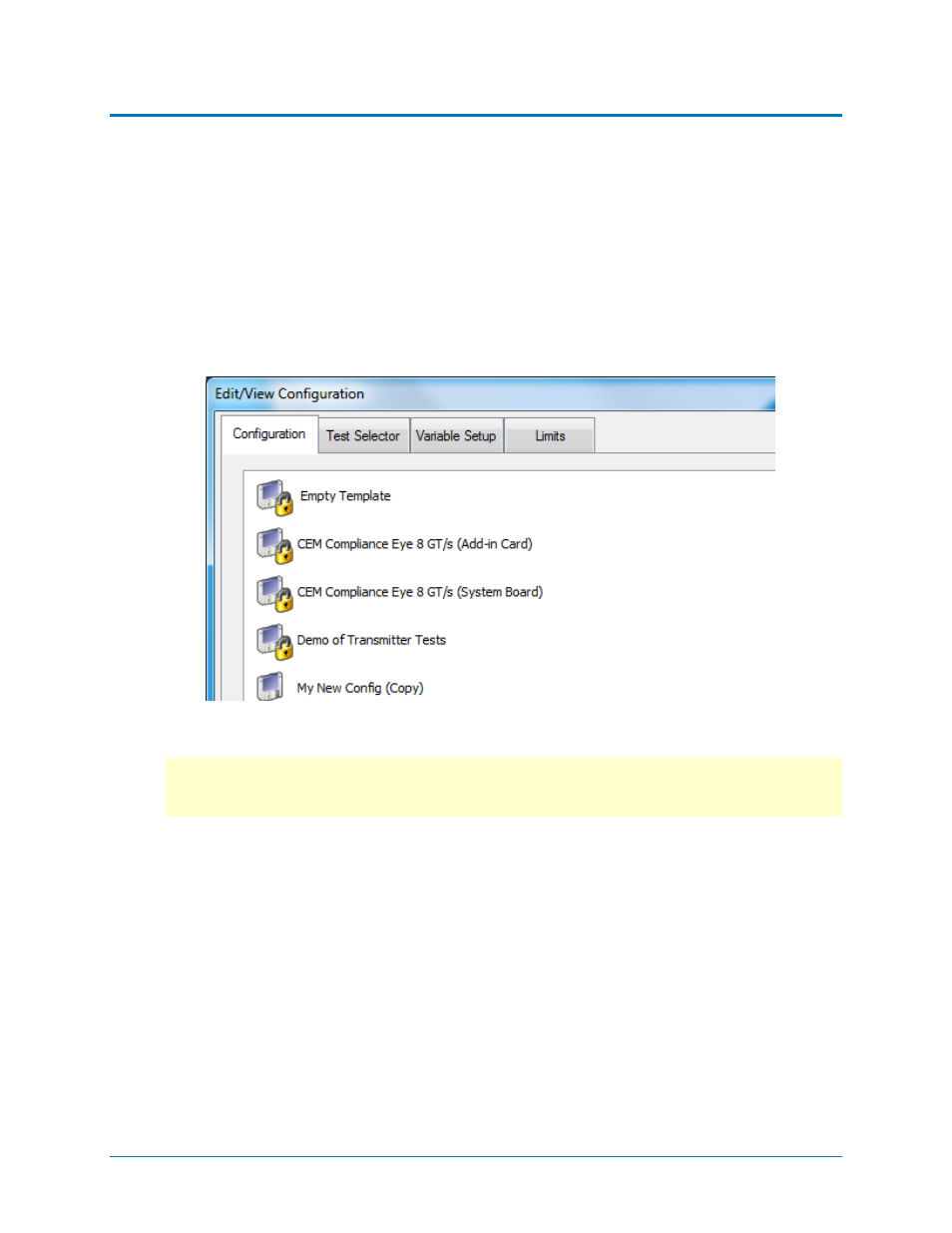 Customizing qualiphy, Copy configuration, Select tests | Teledyne LeCroy QPHY-PCIE3 User Manual | Page 13 / 28