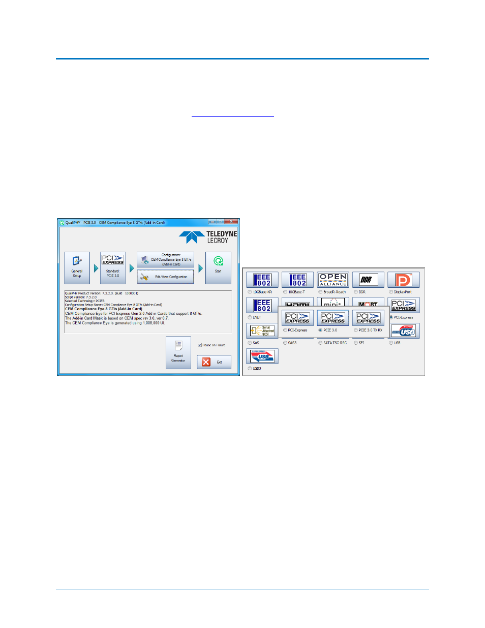 Accessing the software, Using qualiphy | Teledyne LeCroy QPHY-PCIE3 User Manual | Page 9 / 28