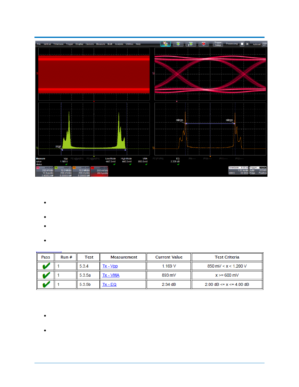 Figure 20 - vpp, vma and eq results, Qphy-sas3 software option | Teledyne LeCroy QPHY-SAS3 User Manual | Page 27 / 50