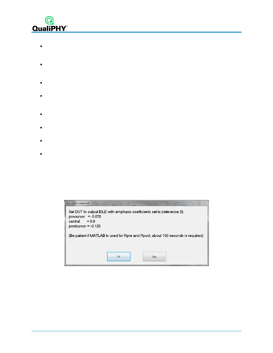 Tx emphasis ref2 (idle_ref2), Figure 34 – idle_ref2 message box | Teledyne LeCroy QPHY-SAS3 User Manual | Page 38 / 50