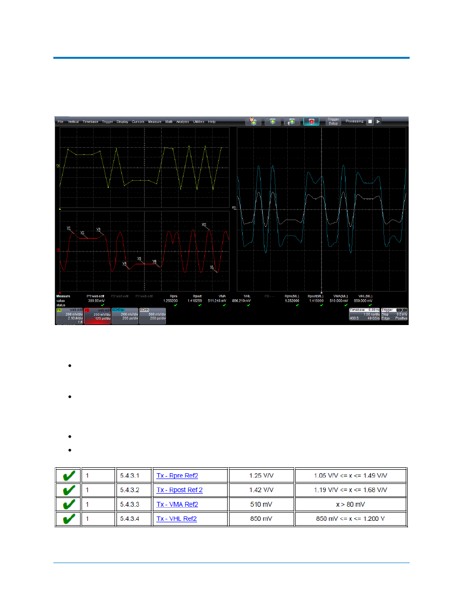 Figure 36 – tx emphasis ref2 results, Qphy-sas3 software option | Teledyne LeCroy QPHY-SAS3 User Manual | Page 39 / 50